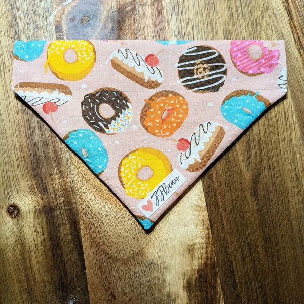 Pet bandana - Sprinkle Happy - Over the Collar - pet, pastry ,dog, cherries, pet accessory, fruit, sweet, donuts, dessert, breakfast