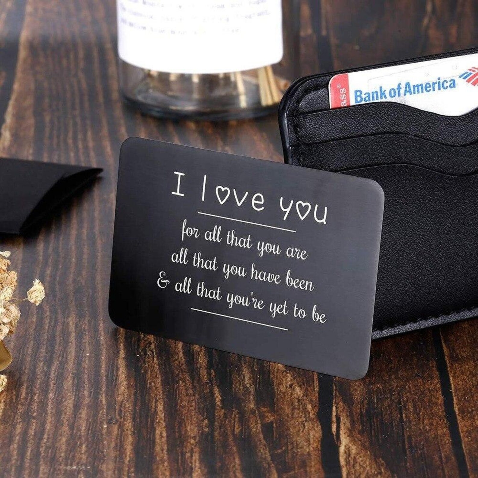 I Love You Wallet Insert Card | Etsy