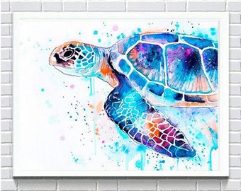 Diamond Sea Turtle Full Round Diamond Painting Cross Stitch Sea Turtle Full A5Q2