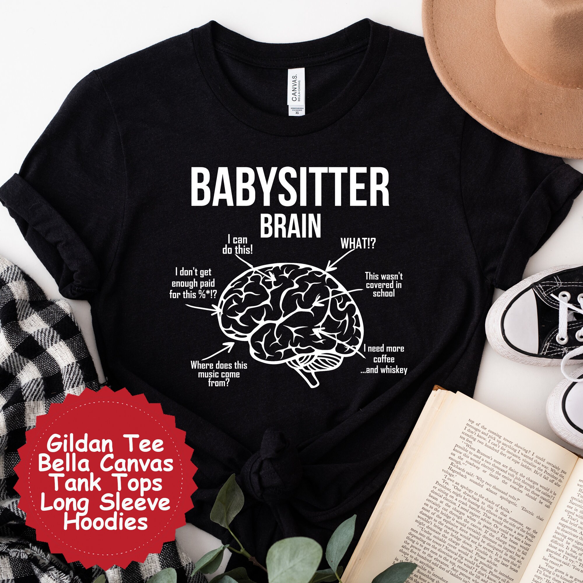 Babysitter Shirt Gift, Babysitter Appreciation Gifts, Custom Crewneck Shirt and Hoodie, Babysitter Tshirts and Sweatshirt, Coworker Gifts