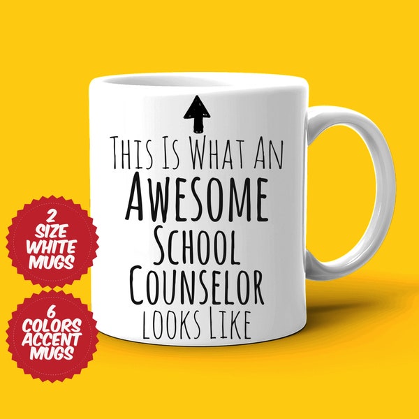 School Counselor Gift, Counselor Mug, Awesome Counselor, Best Counselor Ever, Gift For Counselor, Appreciation Cup, Funny Work Coffee Mug