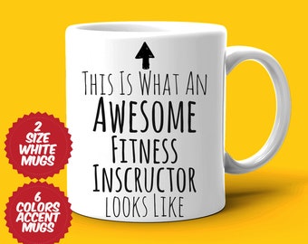 Fitness Instructor Gift, Instructor Mug, Awesome Instructor, Best Instructor Ever, Gift For Instructor, Appreciation Mug, Tea Coffee Cup