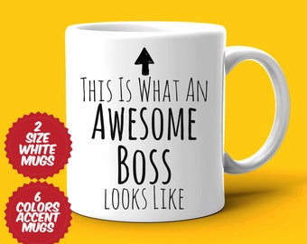 Boss Gift, Boss Mug, Awesome Boss, Best Boss Ever, Gift For Boss, Appreciation Gift, Coffee Cup, Work Office Gift, Business Owner Gift