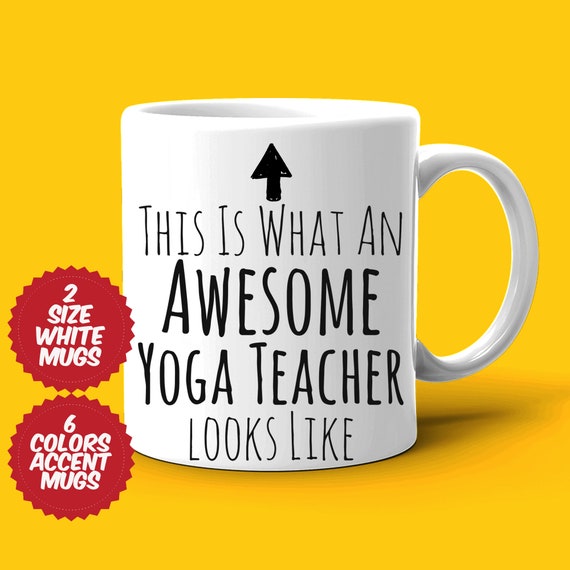 Yoga Teacher Gift, Yoga Teacher Mug, Awesome Yoga Teacher, Best Yoga Teacher,  Gift for Yoga Teacher, Appreciation Cup, Occupational Gift 