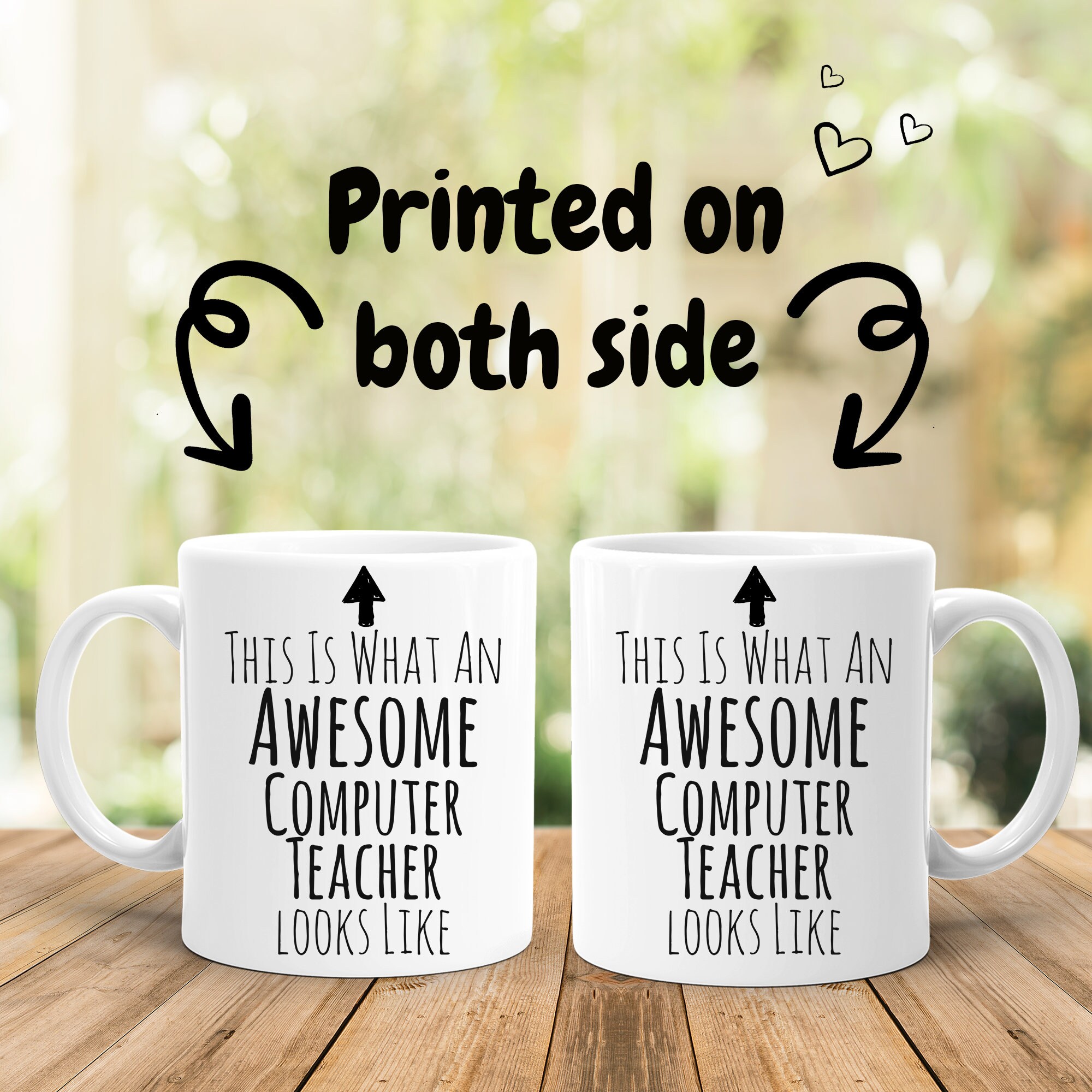 Computer Teacher Gift Computer Teacher Mug Awesome Teacher Etsy