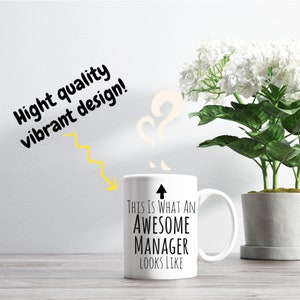 Manager Gift, Manager Mug, Awesome Manager, Best Manager Ever, Gift For Manager, Appreciation Mug, Tea Coffee Cup 画像 8
