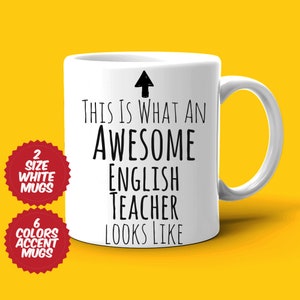 English Teacher Gift, English Teacher Mug, Awesome English Teacher, Best Teacher Ever, Gift For Teacher, Appreciation Mug, Tea Coffee Cup