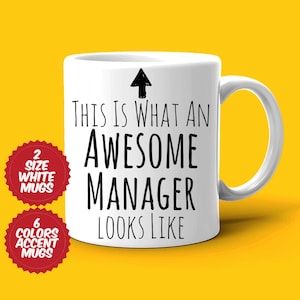 Manager Gift, Manager Mug, Awesome Manager, Best Manager Ever, Gift For Manager, Appreciation Mug, Tea Coffee Cup 画像 1