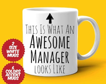 Manager Gift, Manager Mug, Awesome Manager, Best Manager Ever, Gift For Manager, Appreciation Mug, Tea Coffee Cup