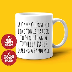 Camp Counselor Gift, Camp Counselor Mug, Harder to Find, Quarantine Cup, Gift For Counselor, Appreciation Gift, Coffee Cup