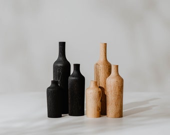 Wooden bud vases | Dried flowers | Flower vase | Home decor | Minimalist Vase | Pampas vase