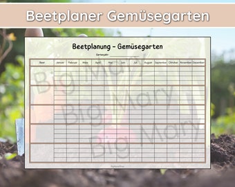 Gemüsebeet Plan, Gemüsegarten Beetplanung, Beetplaner, Gemüsegarten Planer, Garten Planung