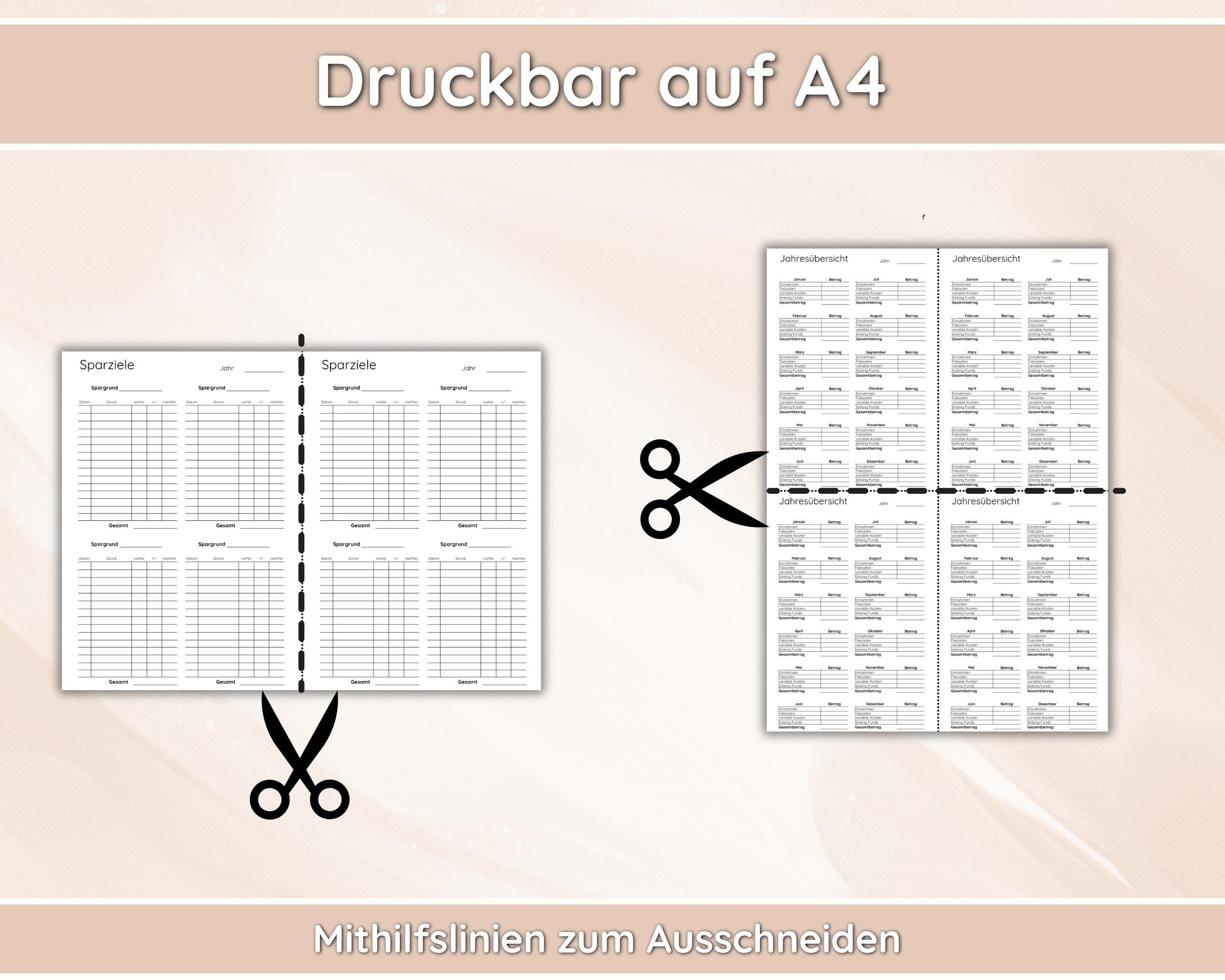 Budget Planning Set | PDF Template for Income, Expenses & Sinking Funds ...