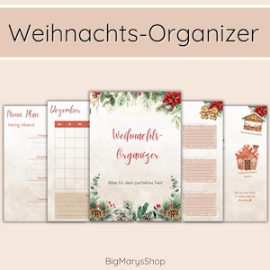 Weihnachtsplaner digital 2026 | Weihnachts-Organizer für Budget, Geschenke, Menü & Plätzchen | Printable + GoodNotes