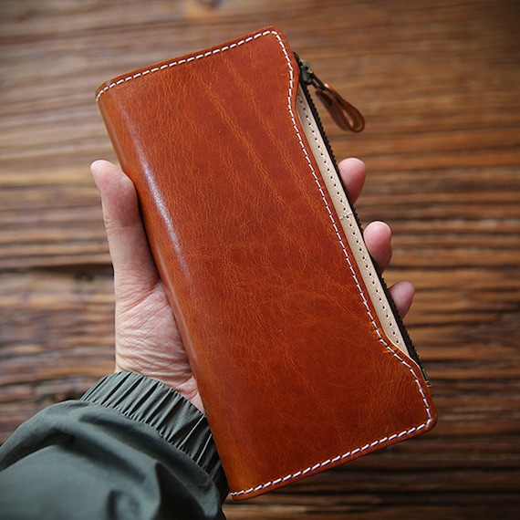 Vintage Large Brown Leather Wallet