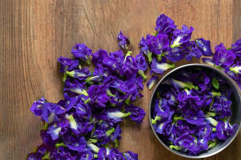Butterfly Pea Flower Clitoria ternatea Whole Dried Flower