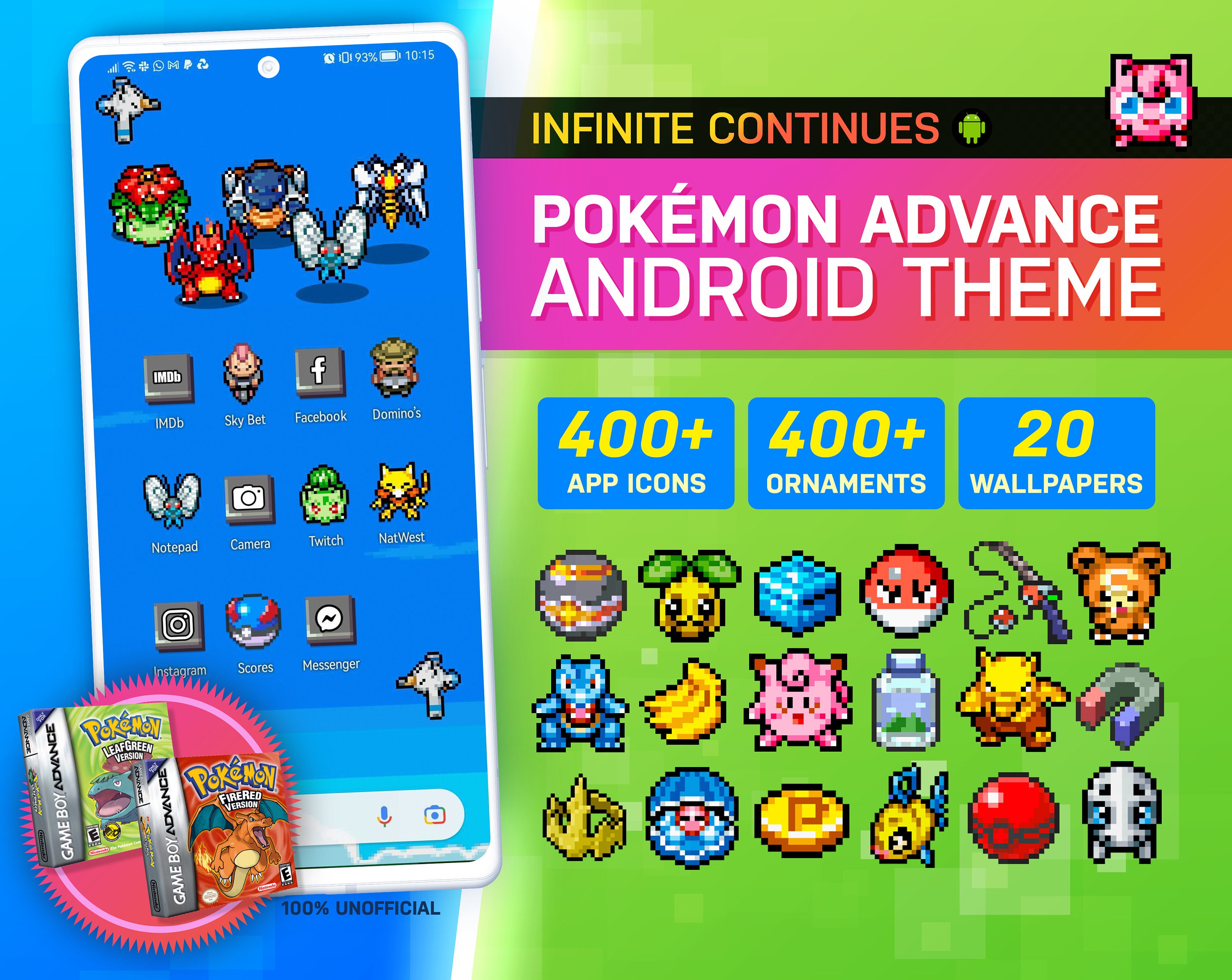 Pokemon Heartgold/soulsilver Custom Ios Theme Pack Retro 