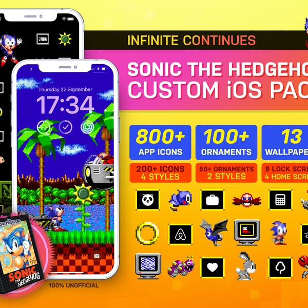 Sonic App Icons Etsy UK