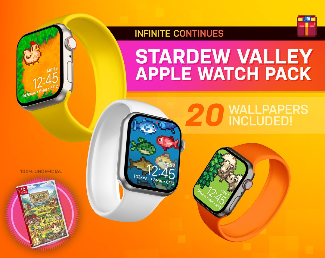 Stardew Valley Apple Watch Wallpapers I Retro Game (Download Now) Etsy