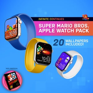 Sfondi personalizzati per Apple Watch di Super Mario Bros. I Tema di gioco retrò / Sfondi personalizzati / watchOS