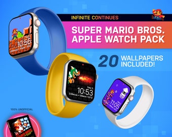 Super Mario Bros. Custom Apple Watch Wallpapers I Retro Game Theme | Custom Wallpapers | watchOS