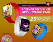 Pokemon Gold/Silver (GBC) Custom Apple Watch Wallpapers I Retro Game Theme | Custom Wallpapers | watchOS