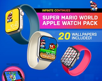 Super Mario World Custom Apple Watch Wallpapers I Retro Game Theme | Custom Wallpapers | watchOS