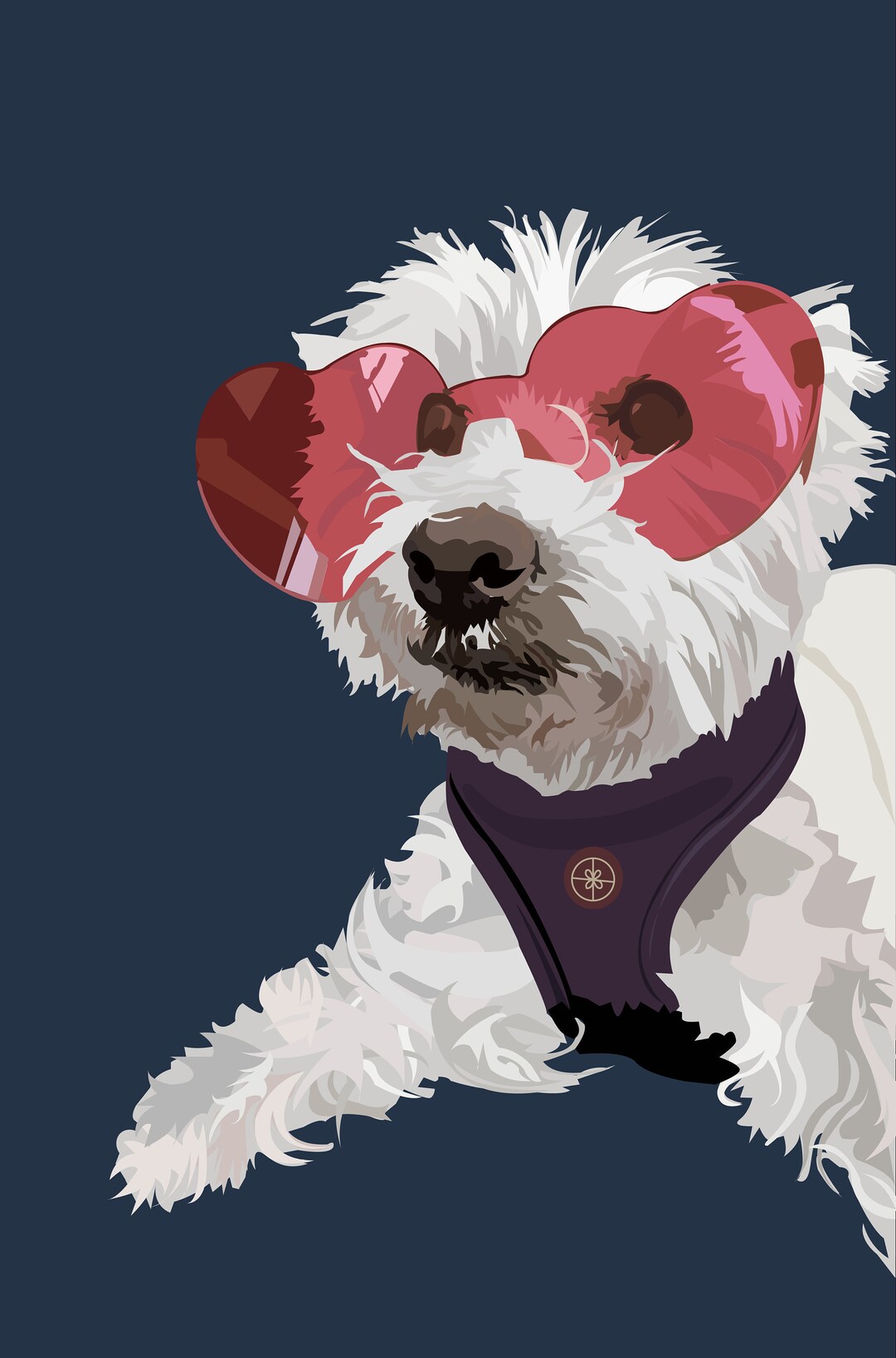 Custom Digital Pet Illustration Simple Personalized Pet Etsy