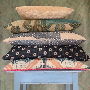 housse de coussin 6 pcs set Coussin, sham, Housse de coussin de couette Kantha Housse de coussin faite à la main, 18 x 18 pouces image 8