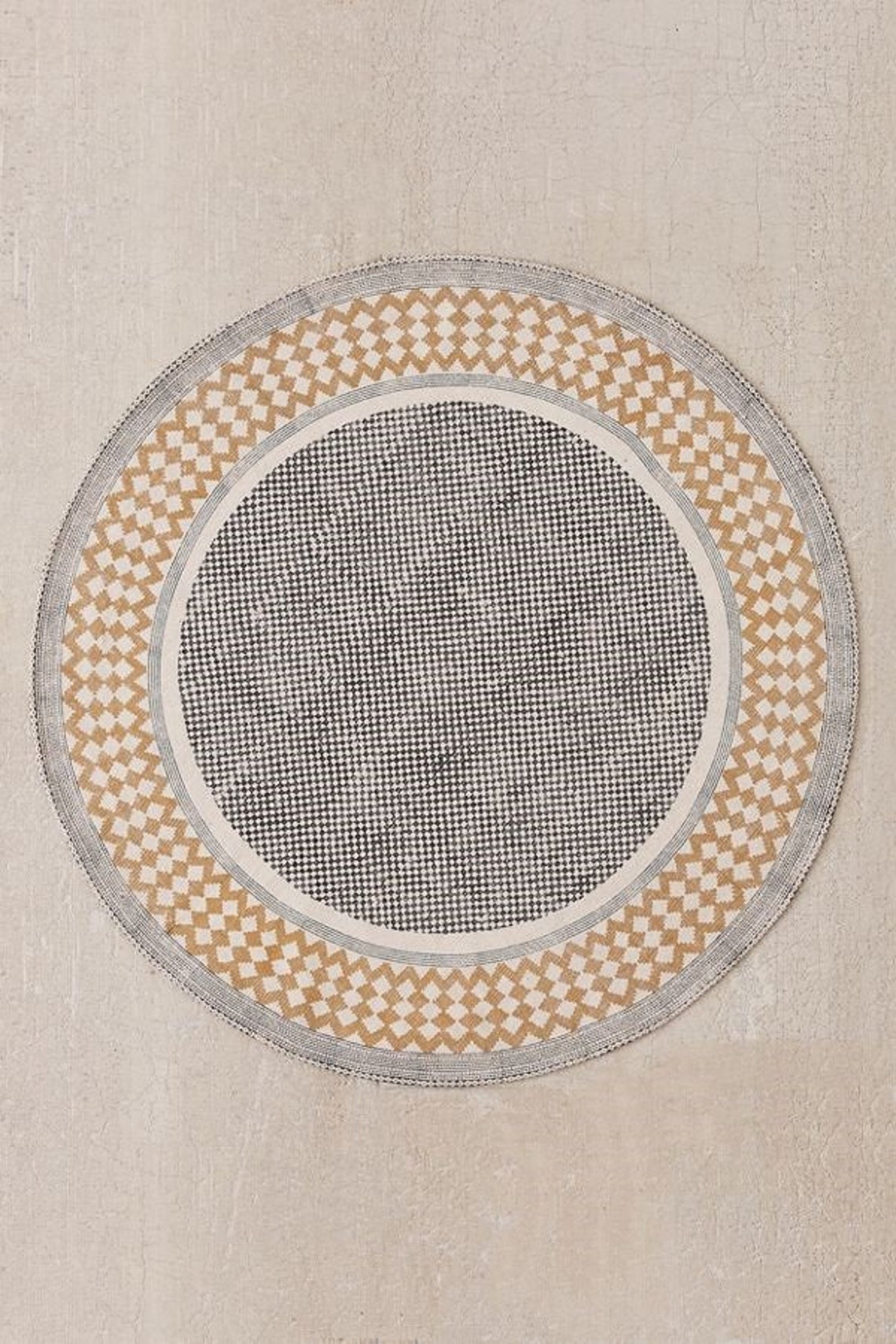 Round Rug 4x4 Feet Size, Cotton Rug, Office Rug, Floor Rug, Kitchen Rug ...