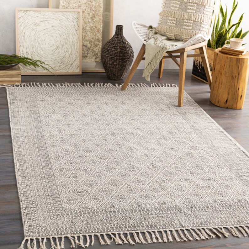 Square Cotton Rug 4x4 Feet / 5x5 Feet /6x6 Feet / 7x7 Feet / 8x8 Feet