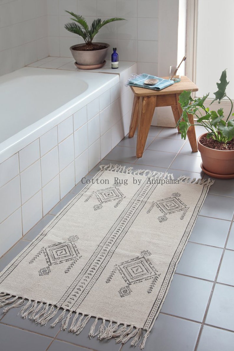 Square Cotton Rug 4x4 Feet / 5x5 Feet /6x6 Feet / 7x7 Feet / 8x8 Feet