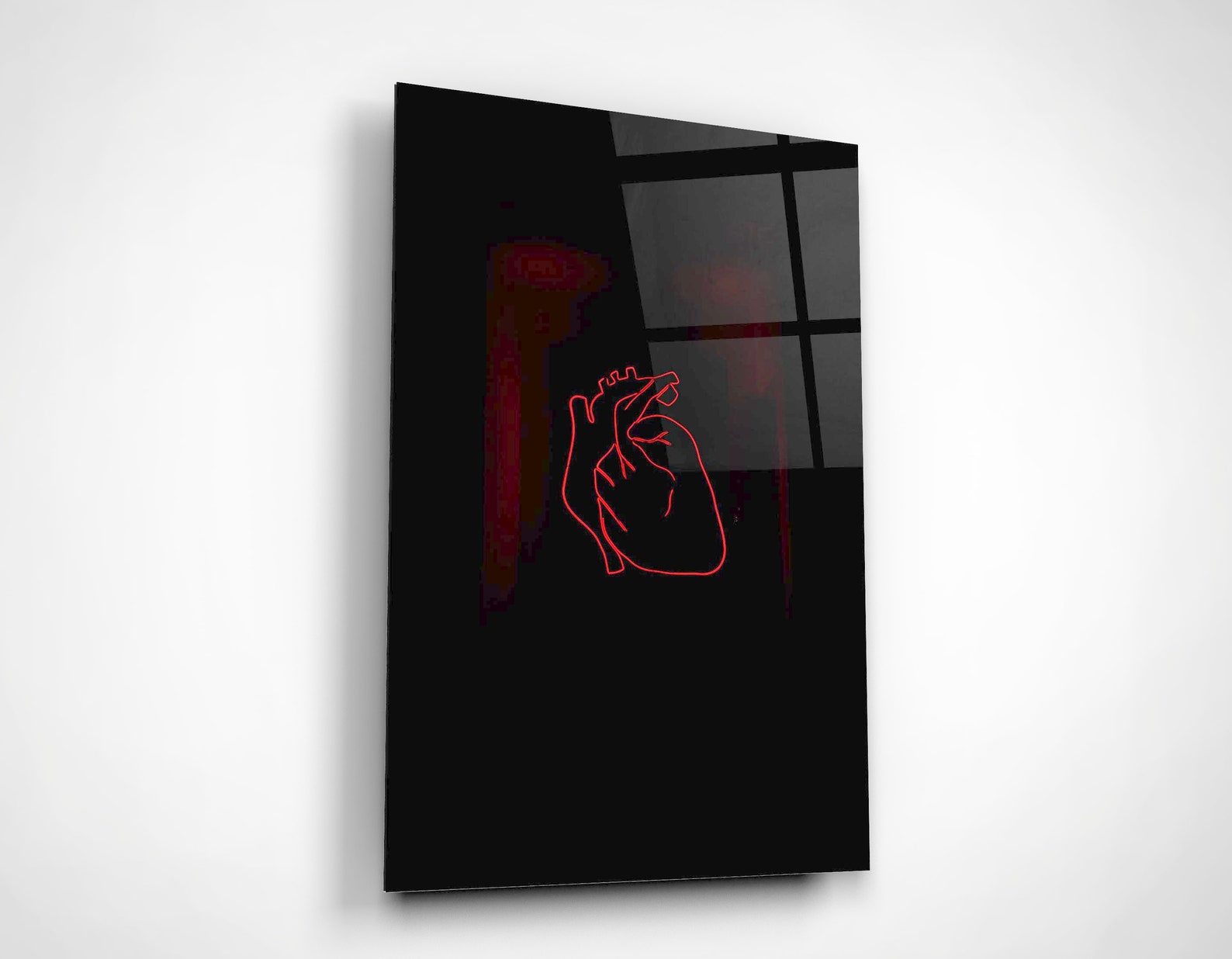 Anatomical Heart Glass Wall Art Anatomy Art Medical Laboratory - Etsy