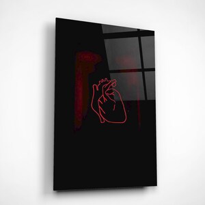 Anatomical Heart Glass Wall Art Anatomy Art Medical Laboratory - Etsy