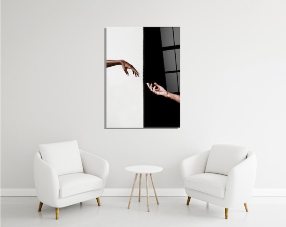 Creation of Adam Wall Art Racial Equality Blm Art Black and - Etsy