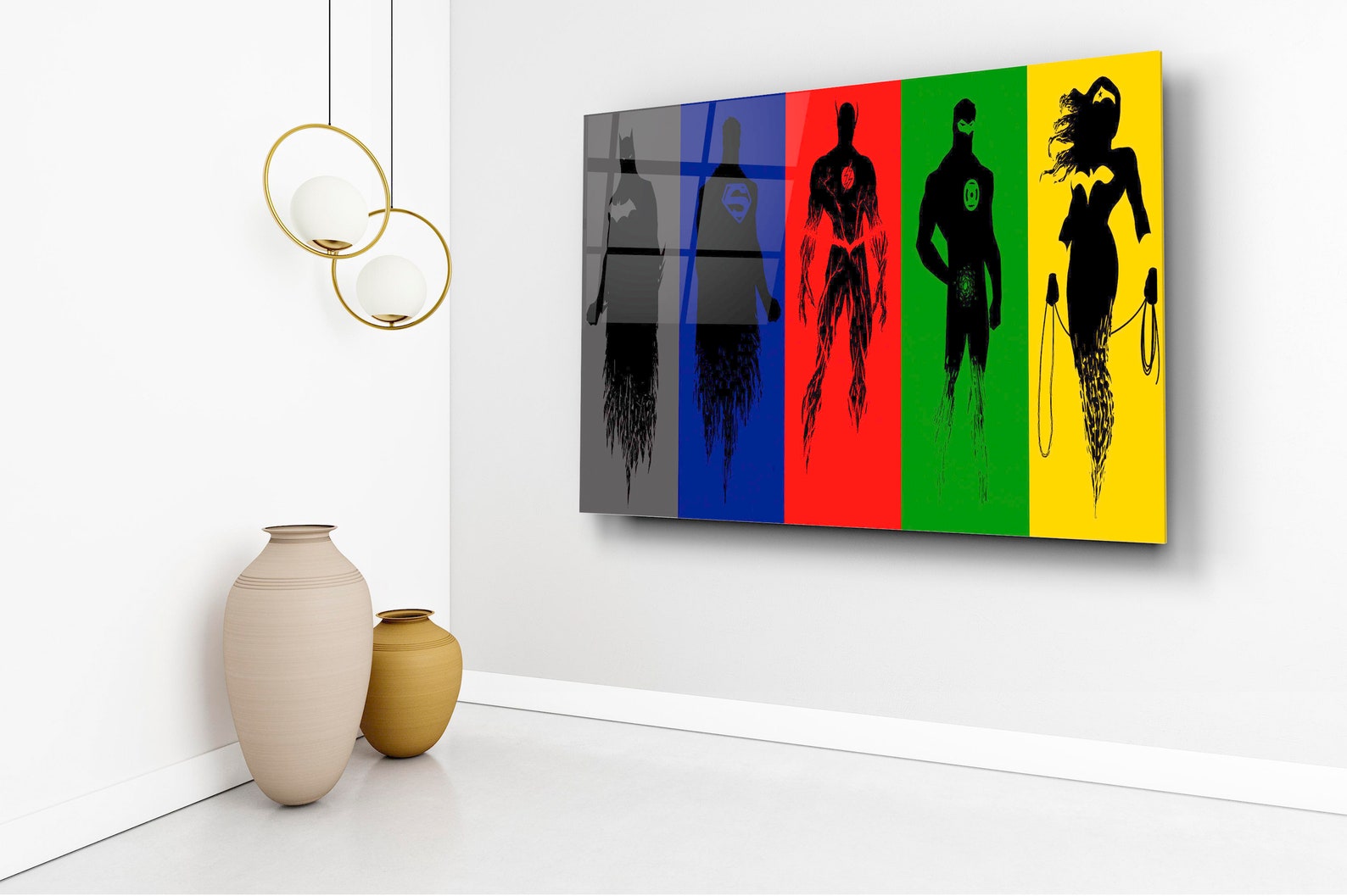 Justice League Wall Art Justice League Wall Decor Colorful | Etsy
