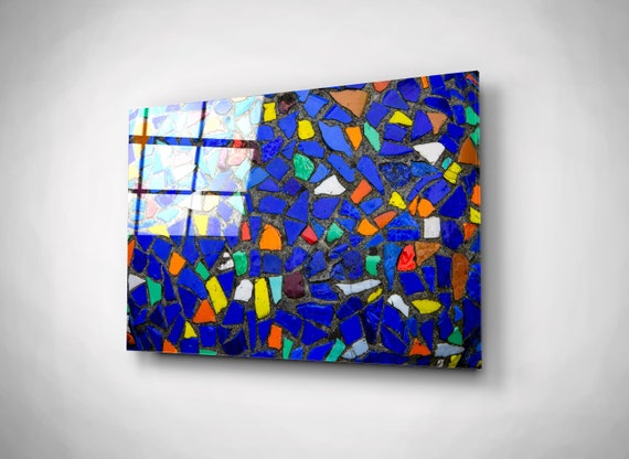 glass mosaic wall art  Resin glass wall art, Marble printable, Minera