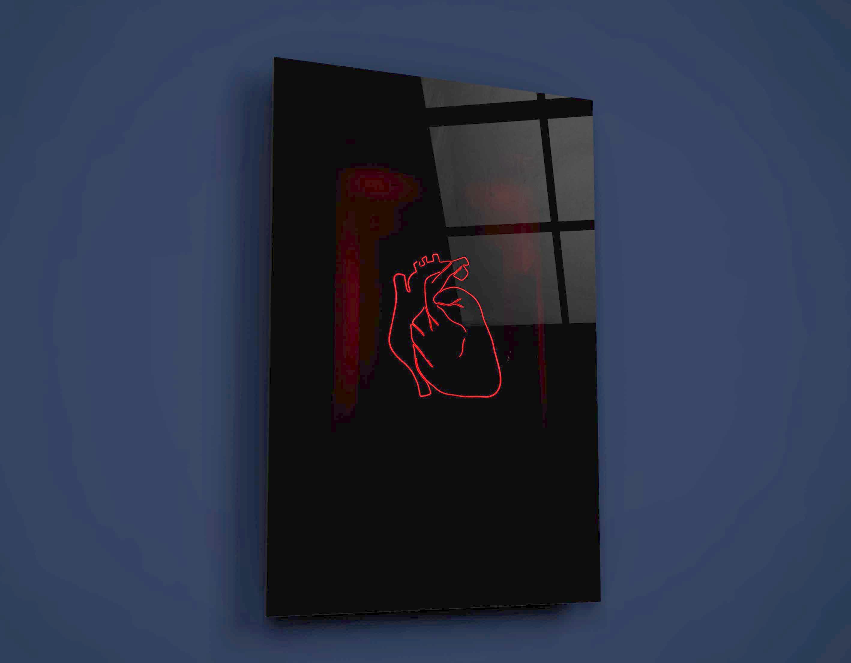 Anatomical Heart Glass Wall Art Anatomy Art Medical Laboratory - Etsy