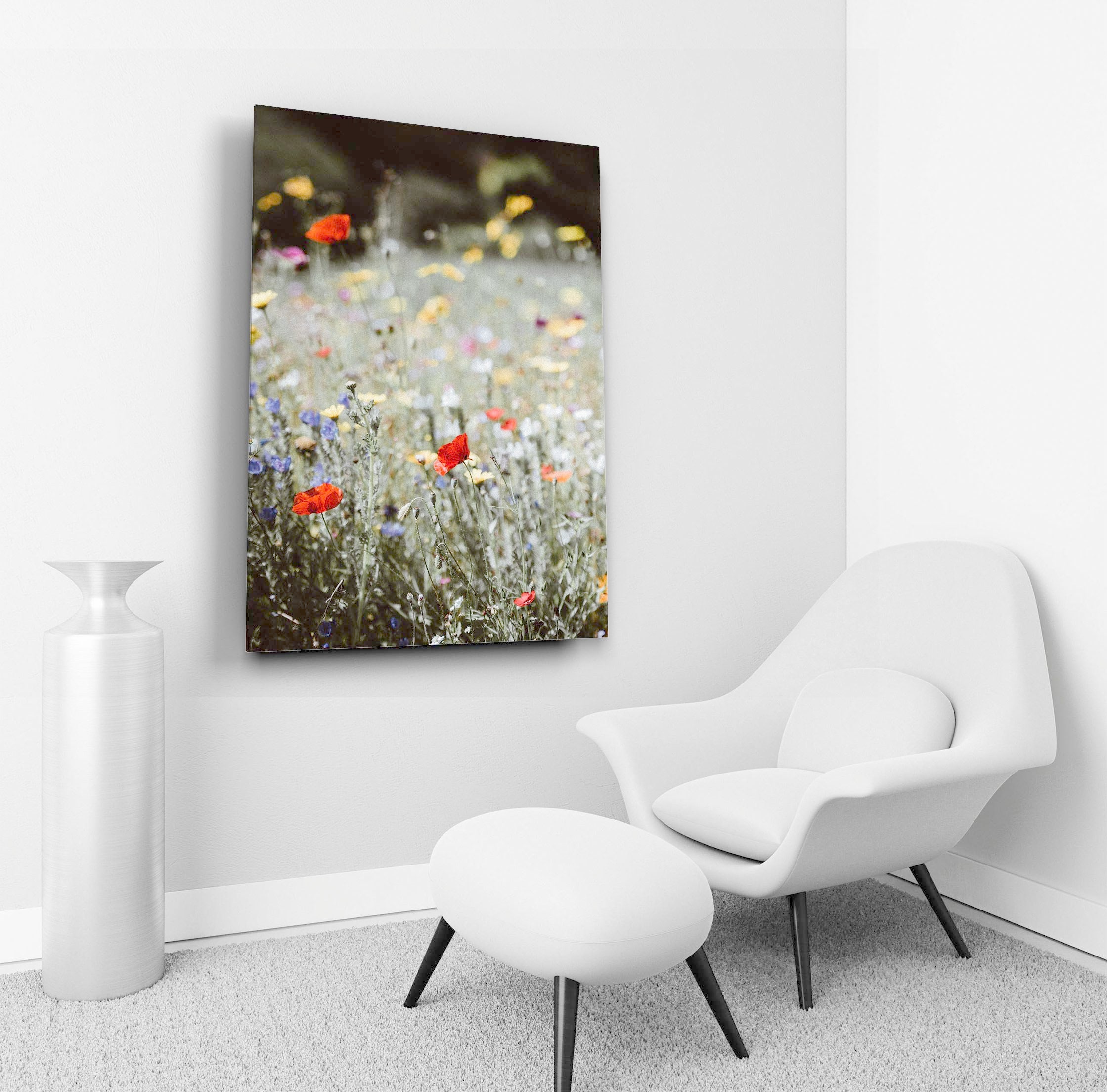 Wildflowers Wall Art Wildflower Meadow Painting Wild Nature Etsy UK