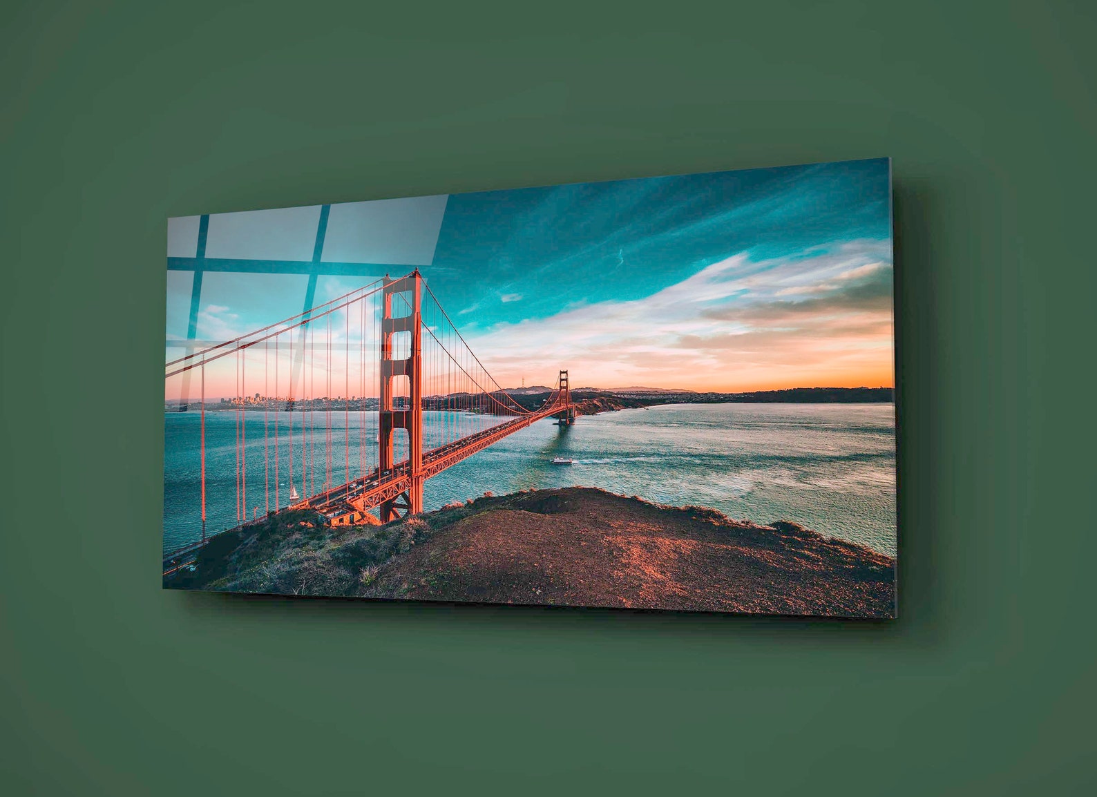 Golden Gate Bridge Bay Panorama San Francisco in der Ferne | Etsy