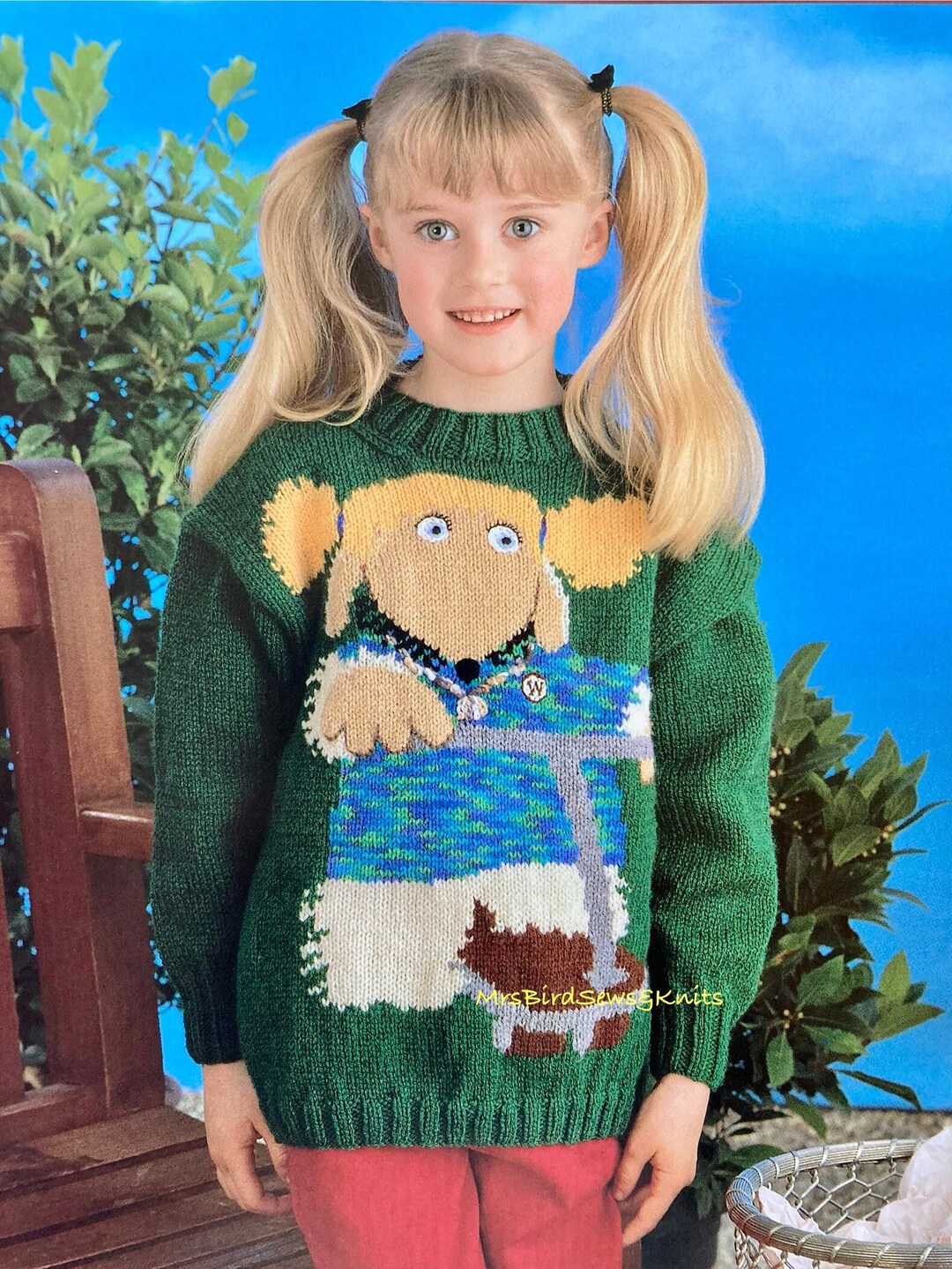 The Wombles Sweater Knitting Pattern for Child Jumper Sweater to Fit