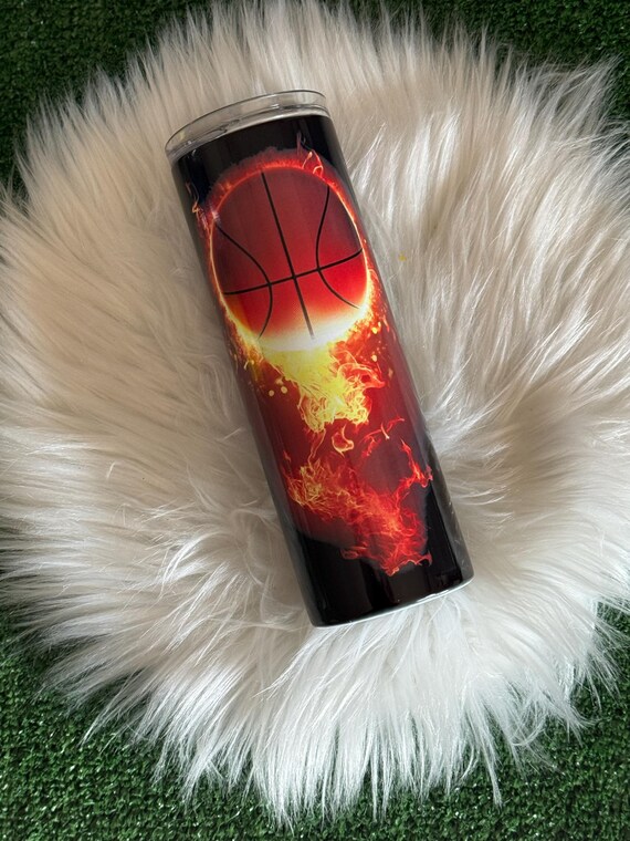 Basketball Tumbler: Personalized Sublimation Travel Cup