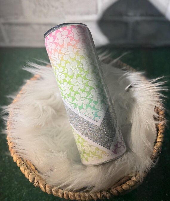 Designer Inspired Tumbler, Reusable Travel Cup, Luxury Drinkware