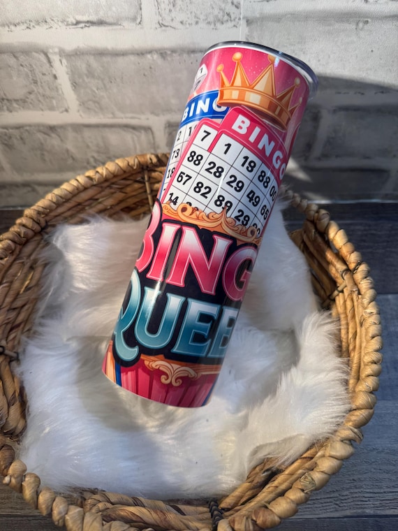 Bingo Queen Tumbler: Stainless Steel Bingo Lover Gift