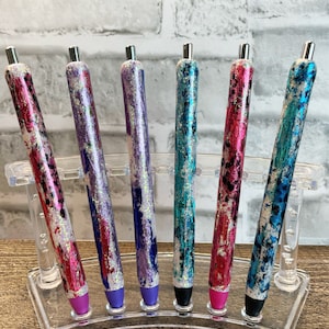 Foiled Glitter Gel Pens, Sparkly Writing Pens, Metallic Colors, Journaling Pens, Coloring Pens, Planner Accessories