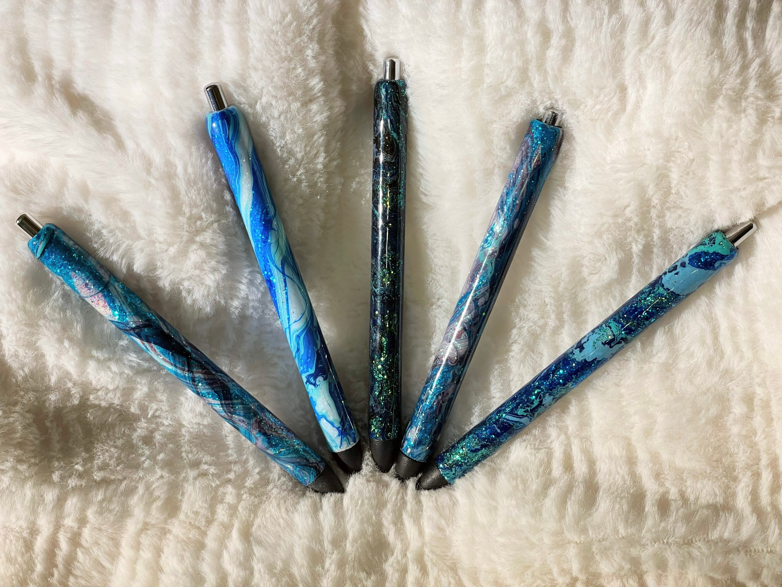 Hydro-Dipped Glitter Pens – DEK Customs