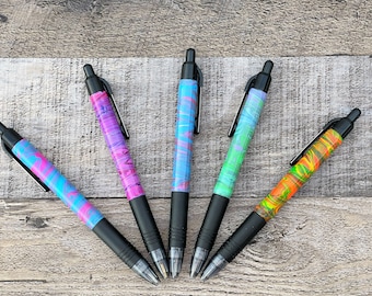 Personalized Marble Pattern Ballpoint Pen: Elegant Writing Instrument