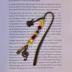Music Beaded Bookmark with Japanese Yellow Millifiore Beads, Reader Gift for Book Lovers, Handmade with Charms