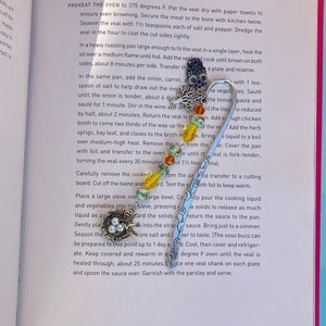 Nature Bookmark Beaded, Outdoors, Beauty, Antique Silver, Teacher’s Gift, Book Lovers Gift with Charms