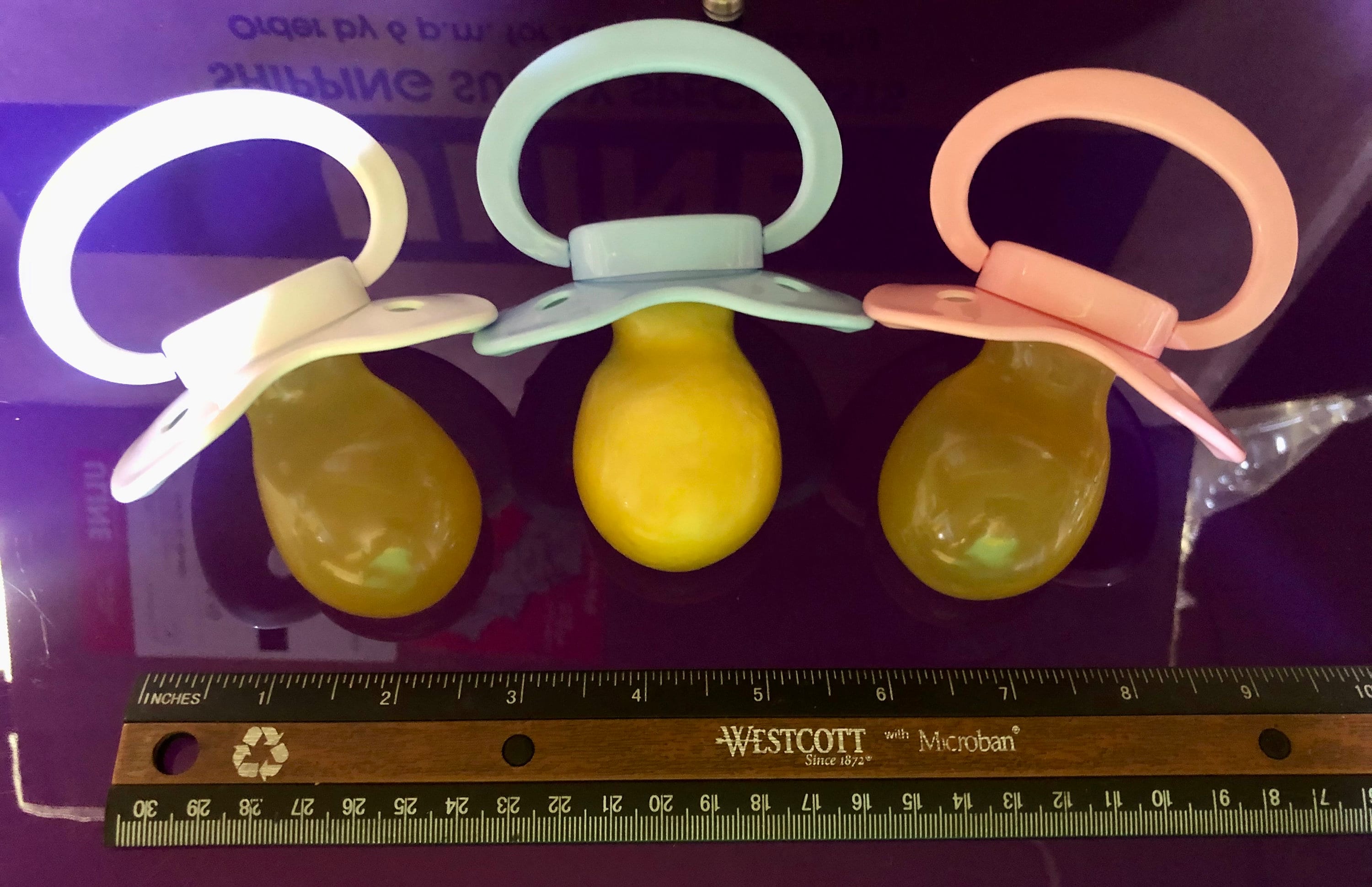 Engraved XXL Size 12 Latex ABDL Pacifier - Adult Binki - Littles